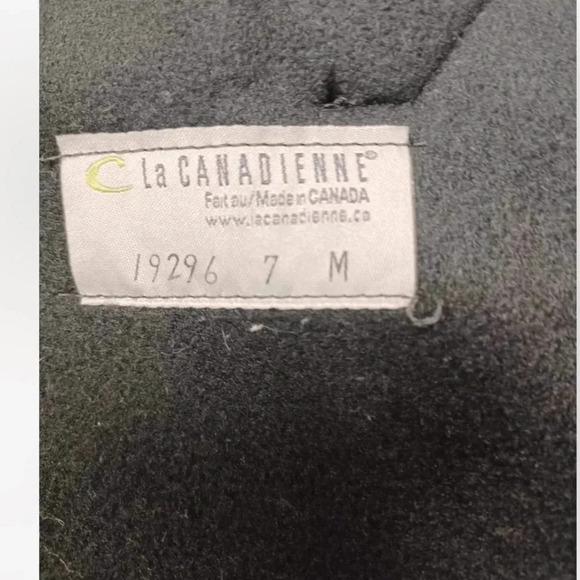 La Canadienne Leather Suede Heeled Boots Size 7M - Picture 7 of 9